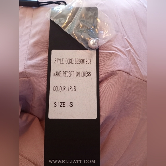 Elliat NWT High Low Asymetric Ruffle Reception Dress in Iris Pastel Lavender - Picture 8 of 8